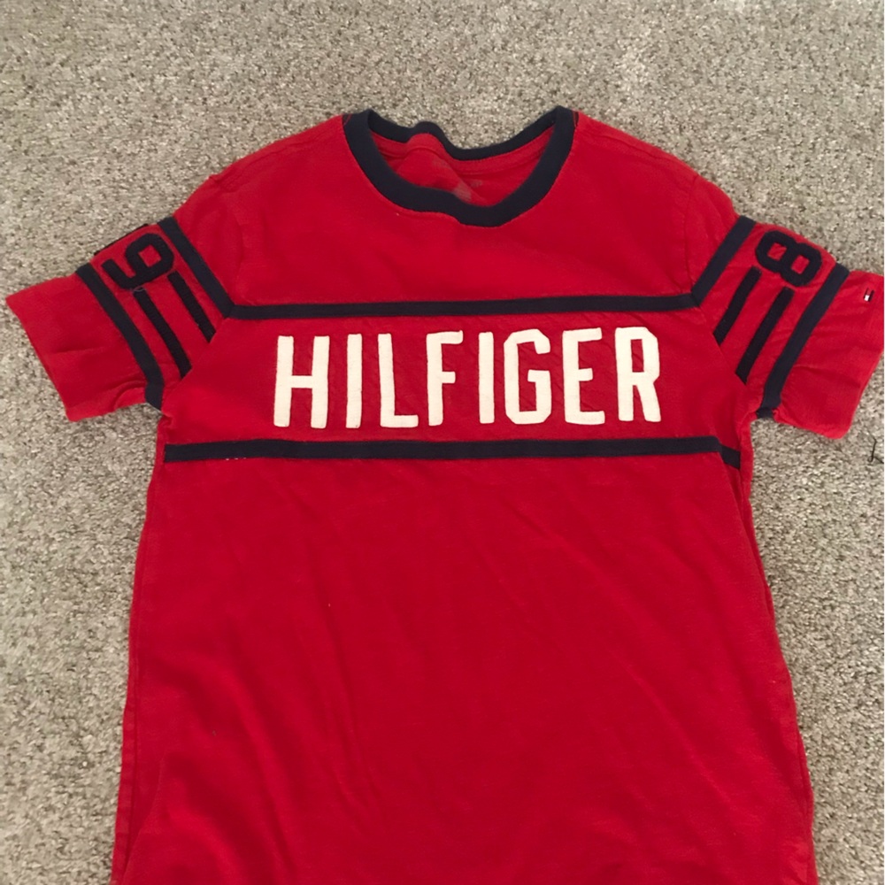 Tommy Hilfiger Kids Red Logo Tee